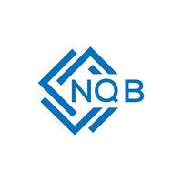 nqb lettre logo conception sur blanc Contexte. nqb Créatif cercle lettre logo concept. nqb lettre conception. vecteur