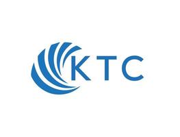 ktc abstrait affaires croissance logo conception sur blanc Contexte. ktc Créatif initiales lettre logo concept. vecteur