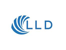 lld abstrait affaires croissance logo conception sur blanc Contexte. lld Créatif initiales lettre logo concept. vecteur