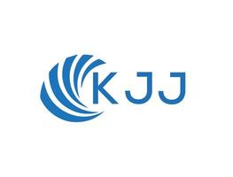kjj abstrait affaires croissance logo conception sur blanc Contexte. kjj Créatif initiales lettre logo concept. vecteur