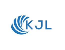 kjl abstrait affaires croissance logo conception sur blanc Contexte. kjl Créatif initiales lettre logo concept. vecteur