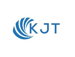 kjt abstrait affaires croissance logo conception sur blanc Contexte. kjt Créatif initiales lettre logo concept. vecteur