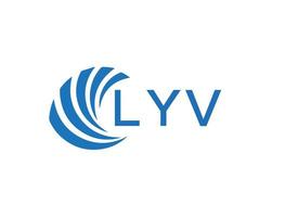 lyv abstrait affaires croissance logo conception sur blanc Contexte. lyv Créatif initiales lettre logo concept. vecteur