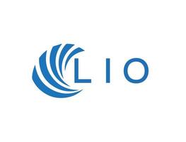 lio abstrait affaires croissance logo conception sur blanc Contexte. lio Créatif initiales lettre logo concept. vecteur