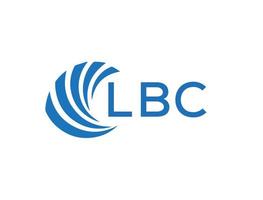 lbc abstrait affaires croissance logo conception sur blanc Contexte. lbc Créatif initiales lettre logo concept. vecteur