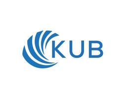 kub abstrait affaires croissance logo conception sur blanc Contexte. kub Créatif initiales lettre logo concept. vecteur