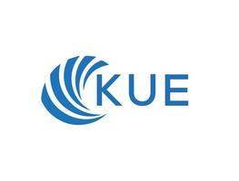 kue abstrait affaires croissance logo conception sur blanc Contexte. kue Créatif initiales lettre logo concept. vecteur