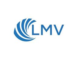 lmv abstrait affaires croissance logo conception sur blanc Contexte. lmv Créatif initiales lettre logo concept. vecteur