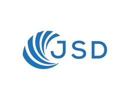 jsd abstrait affaires croissance logo conception sur blanc Contexte. jsd Créatif initiales lettre logo concept. vecteur