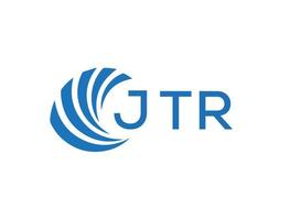 jtr abstrait affaires croissance logo conception sur blanc Contexte. jtr Créatif initiales lettre logo concept. vecteur