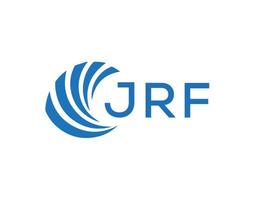 jrf abstrait affaires croissance logo conception sur blanc Contexte. jrf Créatif initiales lettre logo concept. vecteur