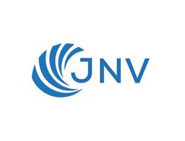 jnv abstrait affaires croissance logo conception sur blanc Contexte. jnv Créatif initiales lettre logo concept. vecteur