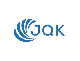 jqk abstrait affaires croissance logo conception sur blanc Contexte. jqk Créatif initiales lettre logo concept. vecteur