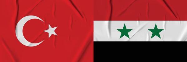 vecteur Contexte de dinde drapeau, Syrie nationale drapeau, vecteur drapeau de Syrie