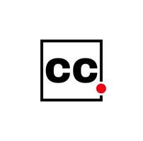 cc entreprise Nom initiale des lettres monogramme. cc typographie icône. vecteur