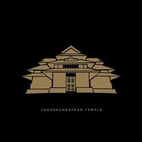 sri vadakkunnathan temple, thrissur vecteur icône. Seigneur vadakkunnathan temple icône.