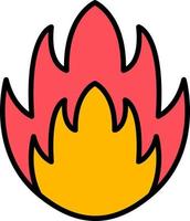 icône de vecteur de feu