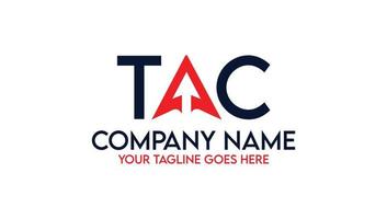 lettre tac financier commerce logo conception vecteur