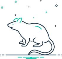 icône de mélange pour rat vecteur