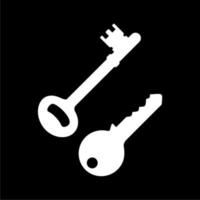 silhouette de le clé pour icône, symbole, signe, pictogramme, site Internet, applications, art illustration, logo ou graphique conception élément. vecteur illustration