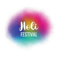 content Holi Festival salutation carte pour éclaboussure Contexte vecteur