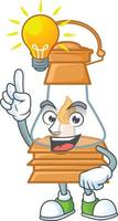 pétrole lampe dessin animé personnage style vecteur