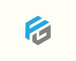 fg créer lettre logo conception vecteur