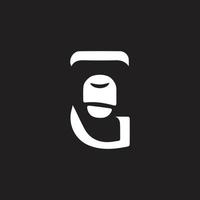 g gorille visage Facile logo. lettre g gorille vecteur logo. g gorille tête silhouette mascotte logo