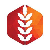 blé grain icône vecteur logo conception.