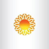 conception d'icône d'été isolée par vecteur de soleil. symbole de soleil jaune vecteur