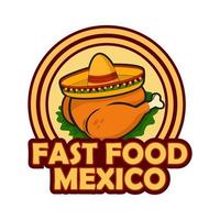 vite nourriture Mexique conception vecteur