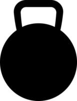 haltère bouilloire silhouette icône vecteur