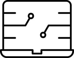 icône de vecteur d & # 39; ordinateur portable