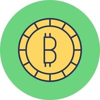 bitcoin crypto-monnaie vecteur icône