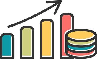 icône de vecteur de croissance