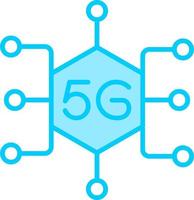 5g réseau vecteur icône