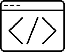 icône de vecteur de code