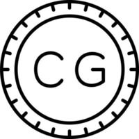 Congo cadran code vecteur icône