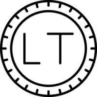 Lituanie cadran code vecteur icône