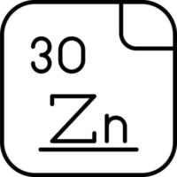 zinc vecteur icône