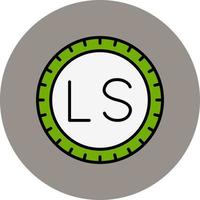 Lesotho cadran code vecteur icône