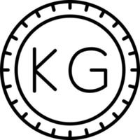 Kirghizistan cadran code vecteur icône