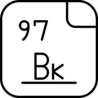 berkelium vecteur icône