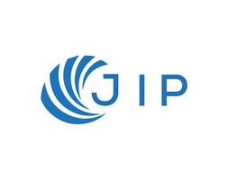jip abstrait affaires croissance logo conception sur blanc Contexte. jip Créatif initiales lettre logo concept. vecteur