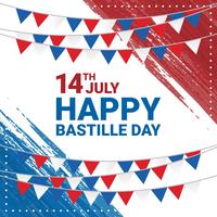 Joyeux anniversaire de la Bastille vecteur