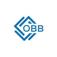 obb lettre logo conception sur blanc Contexte. obb Créatif cercle lettre logo concept. obb lettre conception. vecteur