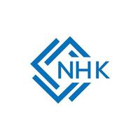 nhk lettre logo conception sur blanc Contexte. nhk Créatif cercle lettre logo concept. nhk lettre design.nhk lettre logo conception sur blanc Contexte. nhk c vecteur