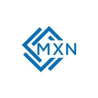 mxn lettre logo conception sur blanc Contexte. mxn Créatif cercle lettre logo concept. mxn lettre conception. vecteur