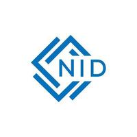 nid lettre logo conception sur blanc Contexte. nid Créatif cercle lettre logo concept. nid lettre conception.nid lettre logo conception sur blanc Contexte. nid c vecteur