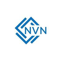 nvn lettre logo conception sur blanc Contexte. nvn Créatif cercle lettre logo concept. nvn lettre conception. vecteur